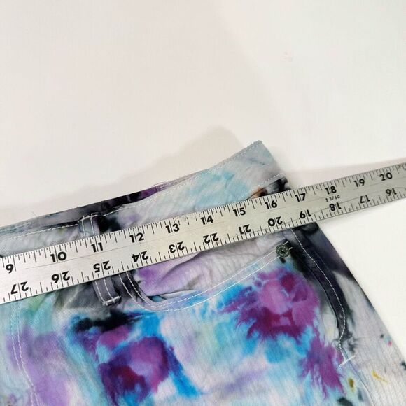 Converse One Star Jeans Womens 10 White Tie Dye Mid-Rise Wide-Leg Retro 90s Y2k - Picture 6 of 9